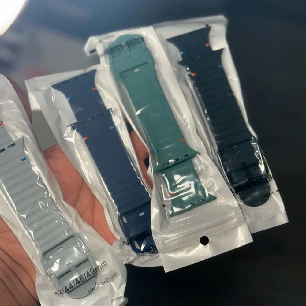Apple Watch Band 5-Pack Silicone Sport Strap 38/40/41/42/44/45/49mm